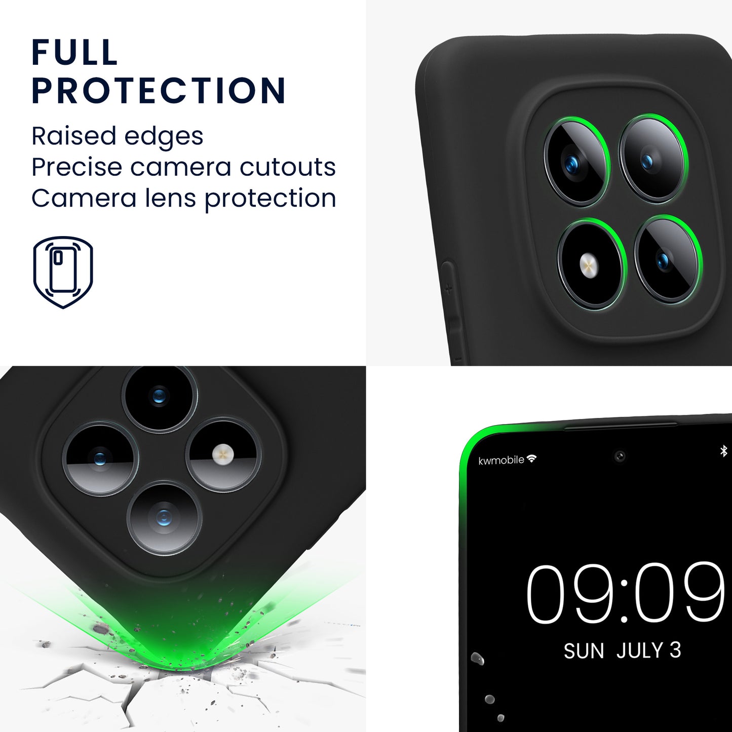 kwmobile Handyhülle für Xiaomi Redmi Note 15 Pro 4G Hülle - weiches Handy Silikon Case - Schutzhülle Cover