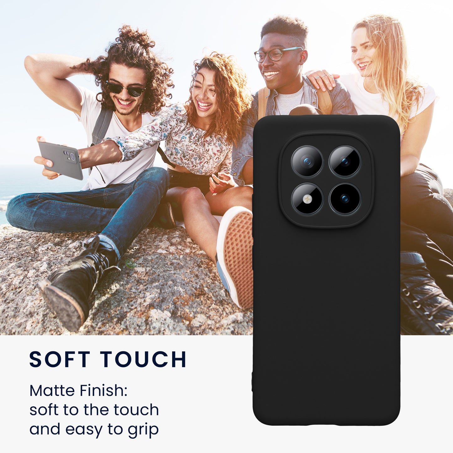 kwmobile Handyhülle für Xiaomi Redmi Note 15 Pro 4G Hülle - weiches Handy Silikon Case - Schutzhülle Cover