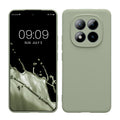 kwmobile Handyhülle kompatibel mit Xiaomi Redmi Note 15 Pro 4G Hülle - Handy Case aus weichem Silikon in Graugrün Graugrün  