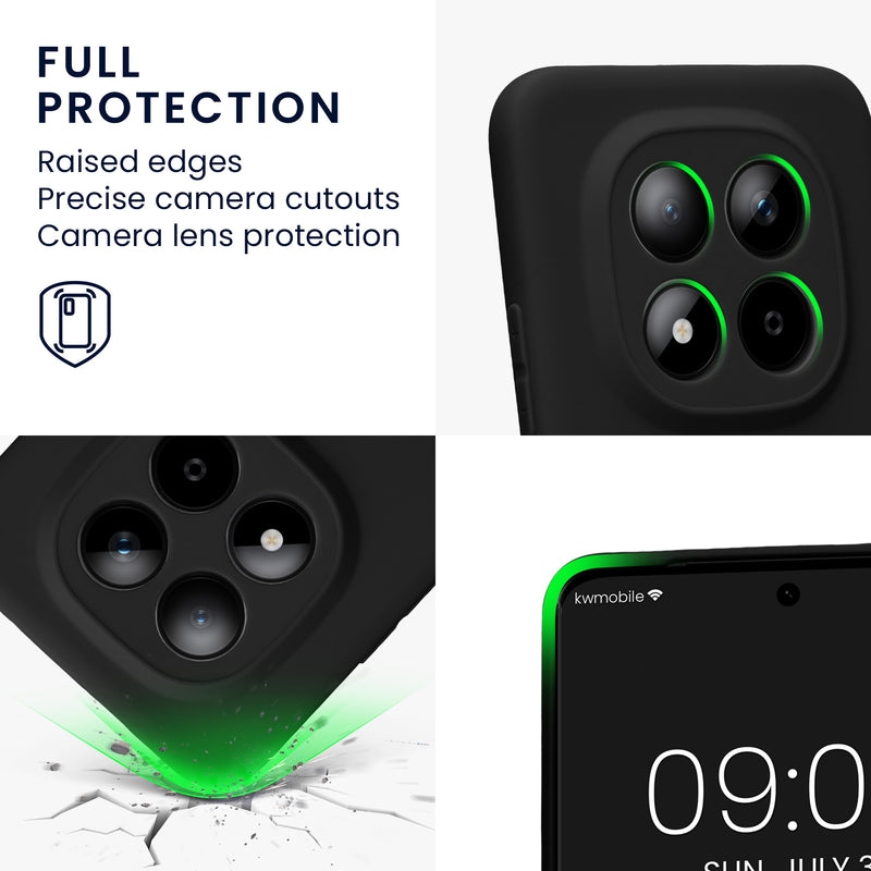 kwmobile Handyhülle für Xiaomi Redmi Note 15 Pro+ 5G / Poco M8 Pro 5G Hülle - weiches Handy Silikon Case - Schutzhülle Cover