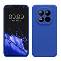 kwmobile Handyhülle kompatibel mit Xiaomi Redmi Note 15 Pro+ 5G / Poco M8 Pro 5G Hülle - Handy Case aus weichem Silikon in Baltik Blau Baltik Blau  