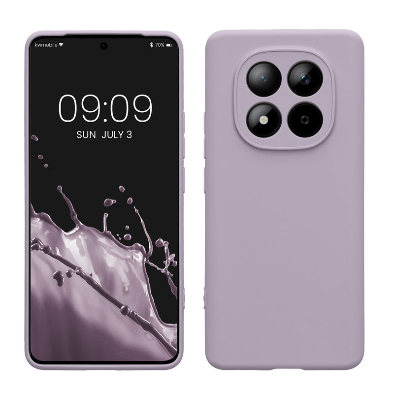 kwmobile Handyhülle kompatibel mit Xiaomi Redmi Note 15 4G / Redmi Note 15 5G / Poco M8 5G Hülle - Handy Case aus weichem Silikon in Lavendel Lavendel  
