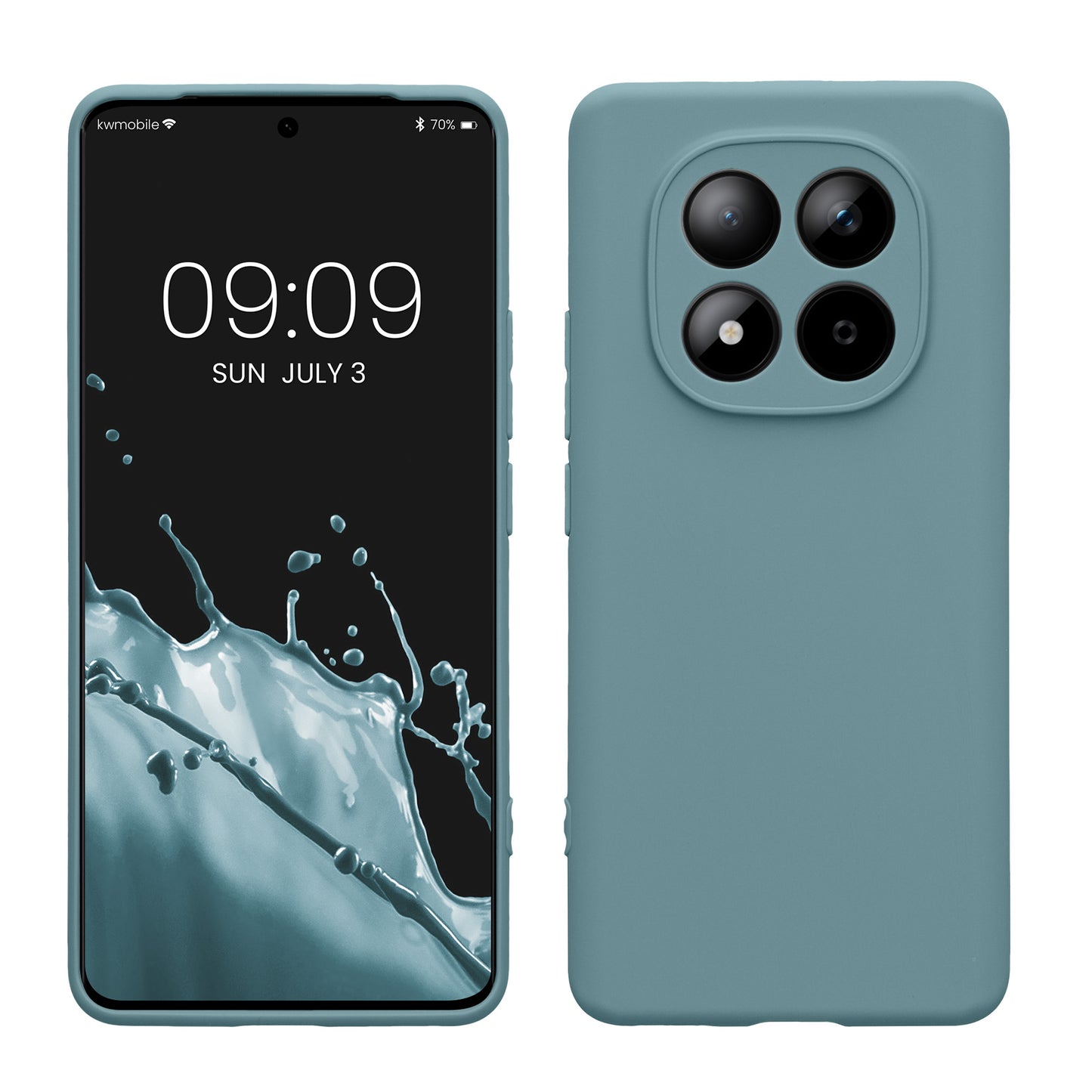 kwmobile Handyhülle kompatibel mit Xiaomi Redmi Note 15 4G / Redmi Note 15 5G / Poco M8 5G Hülle - Handy Case aus weichem Silikon in Antique Stone Antique Stone  