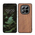 kwmobile Hülle kompatibel mit Xiaomi Redmi Note 15 Pro 4G Hülle - Holz Case - stoßfestes Handy Cover - TPU Handyhülle in Dunkelbraun Walnussholz Dunkelbraun  [dsg01]