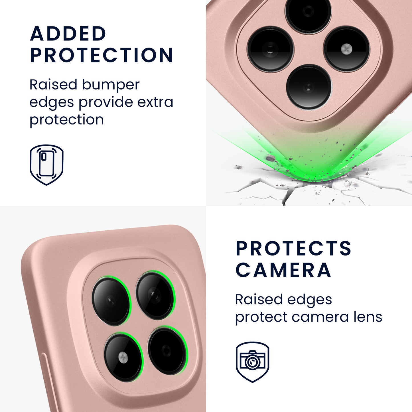 kwmobile Handyhülle für Xiaomi Redmi Note 15 Pro+ 5G / Poco M8 Pro 5G Hülle - weiche Silikon Case - Schutzhülle Cover