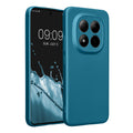 kwmobile Handyhülle kompatibel mit Xiaomi Redmi Note 15 Pro+ 5G / Poco M8 Pro 5G Hülle - weiche Silikon Case metallisch schimmernd in Metallic Karibikblau Metallic Karibikblau  