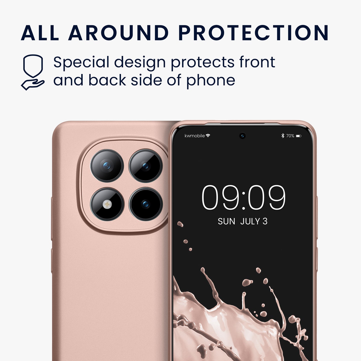 kwmobile Handyhülle für Xiaomi Redmi Note 15 4G / Redmi Note 15 5G / Poco M8 5G Hülle - weiche Silikon Case - Schutzhülle Cover