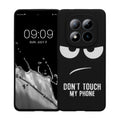 kwmobile Hülle kompatibel mit Xiaomi Redmi Note 15 Pro 4G - Handyhülle Silikon Case - Don't touch my Phone