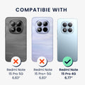 kwmobile Hülle kompatibel mit Xiaomi Redmi Note 15 Pro 4G - Handyhülle Silikon Case - Don't touch my Phone
