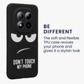 kwmobile Hülle kompatibel mit Xiaomi Redmi Note 15 Pro+ 5G / Poco M8 Pro 5G - Handyhülle Silikon Case - Don't touch my Phone