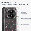 kwmobile Case kompatibel mit Xiaomi Redmi Note 15 Pro+ 5G / Poco M8 Pro 5G - Hülle Silikon transparent Kirschblütenblätter