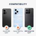 kwmobile Handyhülle für HONOR 400 Smart 5G / X7d Hülle - weiches Handy Silikon Case - Schutzhülle Cover