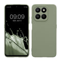 kwmobile Handyhülle kompatibel mit HONOR 400 Smart 5G / X7d Hülle - Handy Case aus weichem Silikon in Graugrün Graugrün  
