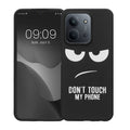 kwmobile Hülle kompatibel mit Xiaomi Redmi 15C / Poco C85 - Handyhülle Silikon Case - Don't touch my Phone