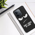 kwmobile Hülle kompatibel mit Xiaomi Redmi 15C / Poco C85 - Handyhülle Silikon Case - Don't touch my Phone