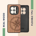 kwmobile Hülle kompatibel mit Xiaomi Redmi Note 15 Pro 4G Handy Cover TPU Handyhülle Kompass Vintage
