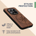 kwmobile Hülle kompatibel mit Xiaomi Redmi Note 15 Pro+ 5G / Poco M8 Pro 5G Hülle - Handy Cover - TPU Handyhülle Kompass Vintage