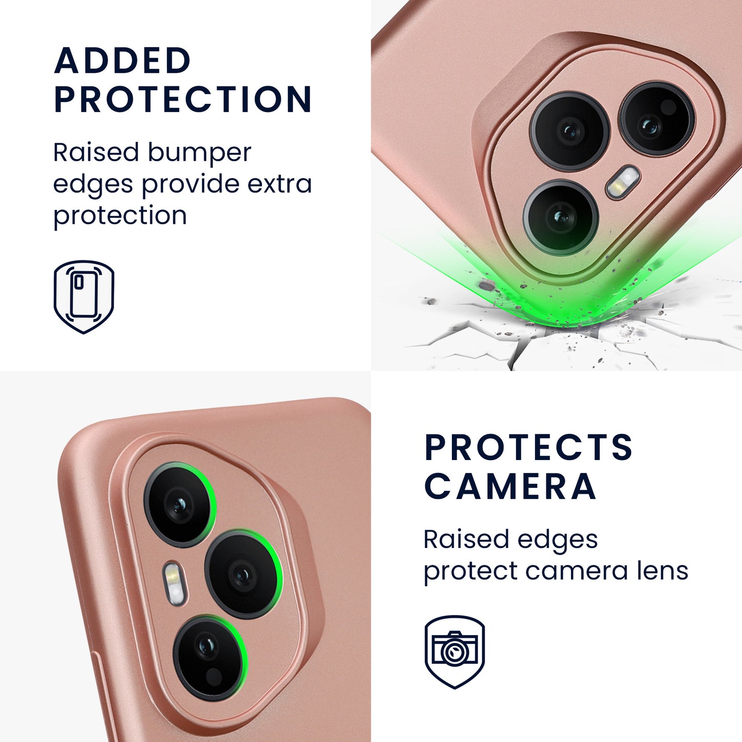 kwmobile Handyhülle für HONOR 400 Pro Hülle - weiche Silikon Case - Schutzhülle Cover
