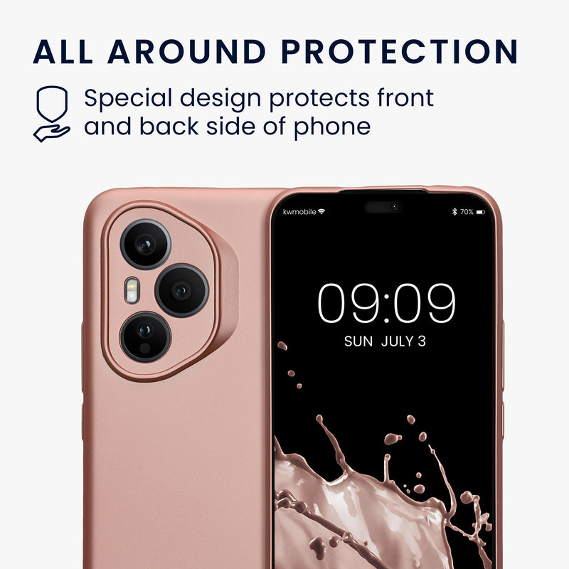 kwmobile Handyhülle für HONOR 400 Pro Hülle - weiche Silikon Case - Schutzhülle Cover