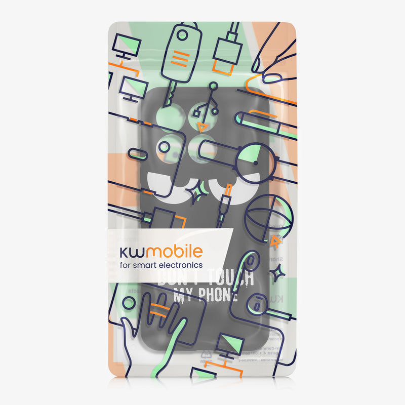 kwmobile Hülle kompatibel mit Xiaomi 15T - Handyhülle Silikon Case - Don't touch my Phone