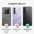 kwmobile Handyhülle für Xiaomi Redmi 15 5G Hülle - weiches Handy Silikon Case - Schutzhülle Cover