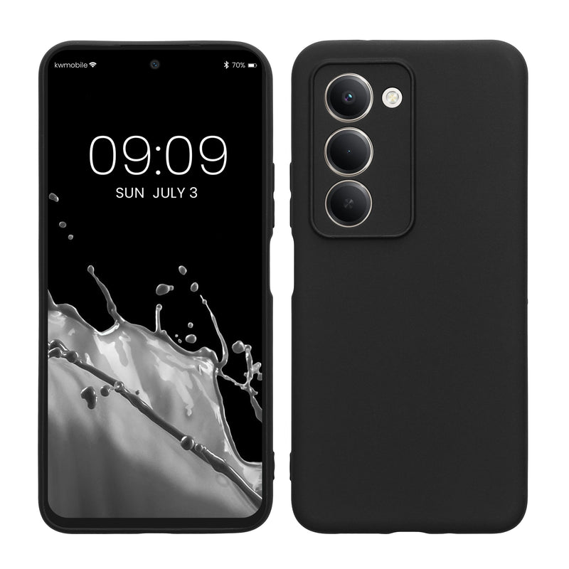 kwmobile Handyhülle kompatibel mit Xiaomi Redmi 15 5G Hülle - Handy Case aus weichem Silikon in Schwarz matt Schwarz matt  