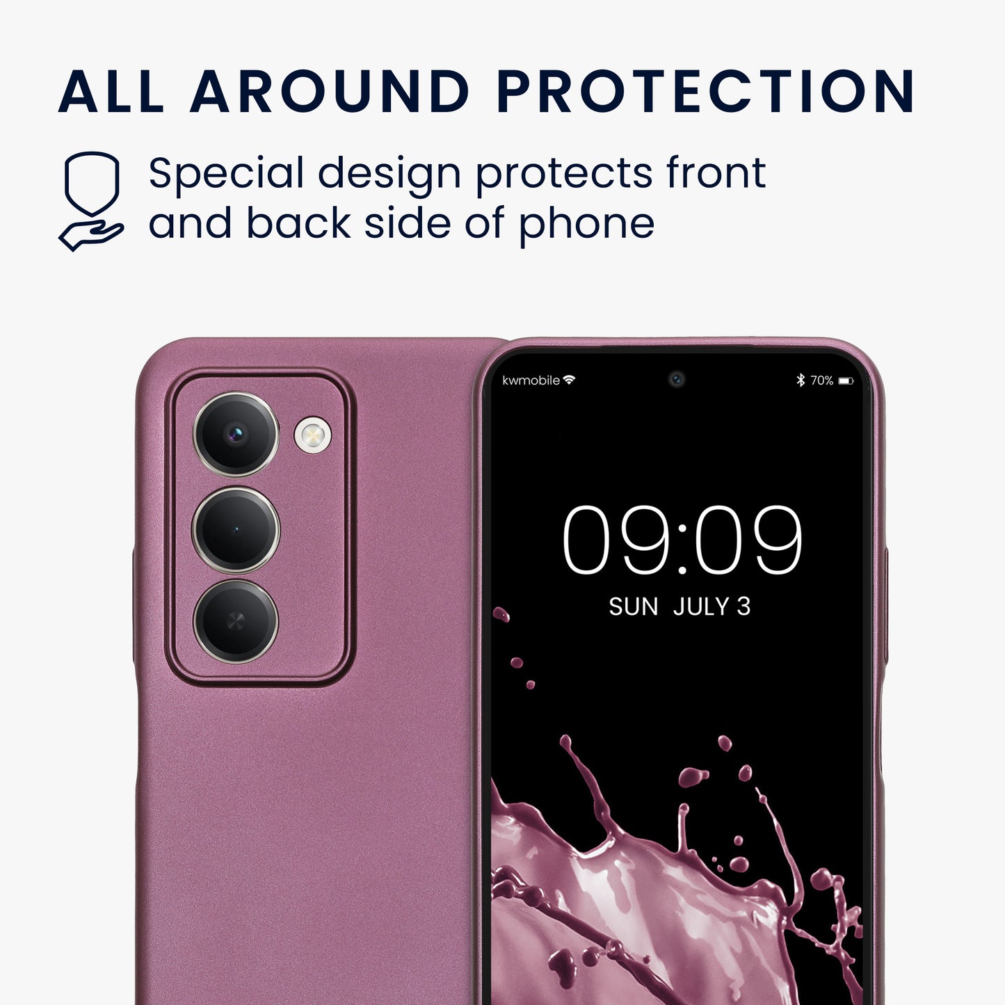 kwmobile Handyhülle für Xiaomi Redmi 15 5G Hülle - weiche Silikon Case - Schutzhülle Cover
