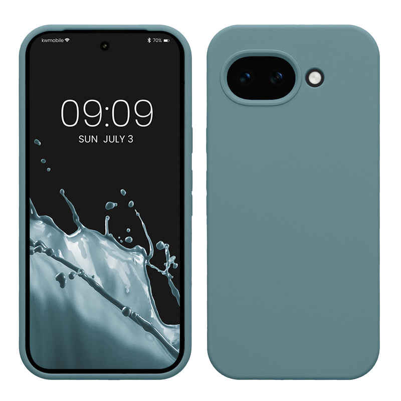 kwmobile Hülle kompatibel mit Google Pixel 10a Hülle - Silikon Handy Case - Handyhülle weiche Oberfläche - kabelloses Laden - Antique Stone Antique Stone  