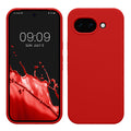 kwmobile Hülle kompatibel mit Google Pixel 10a Hülle - Silikon Handy Case - Handyhülle weiche Oberfläche - kabelloses Laden - Klassisch Rot Klassisch Rot  