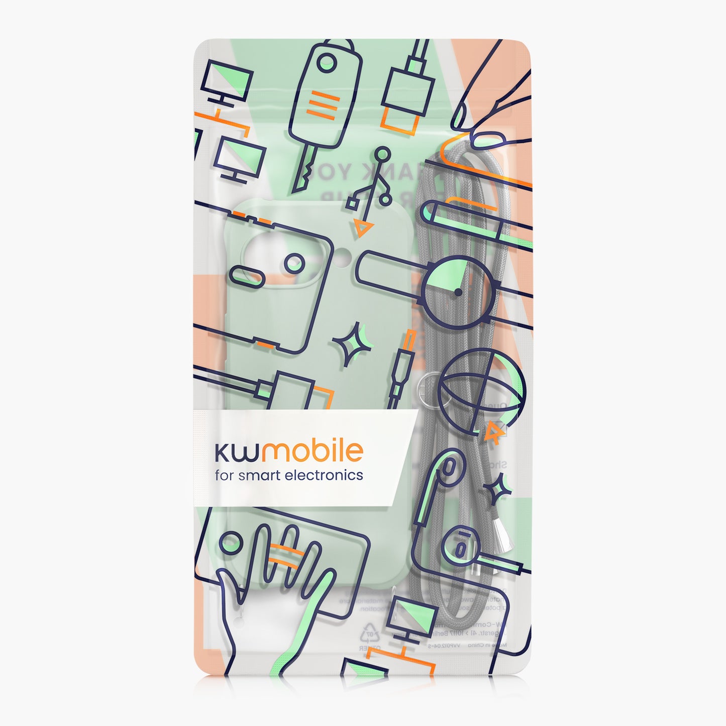 kwmobile Necklace Case kompatibel mit Google Pixel 10a Hülle - Cover mit Kordel zum Umhängen - Silikon Schutzhülle