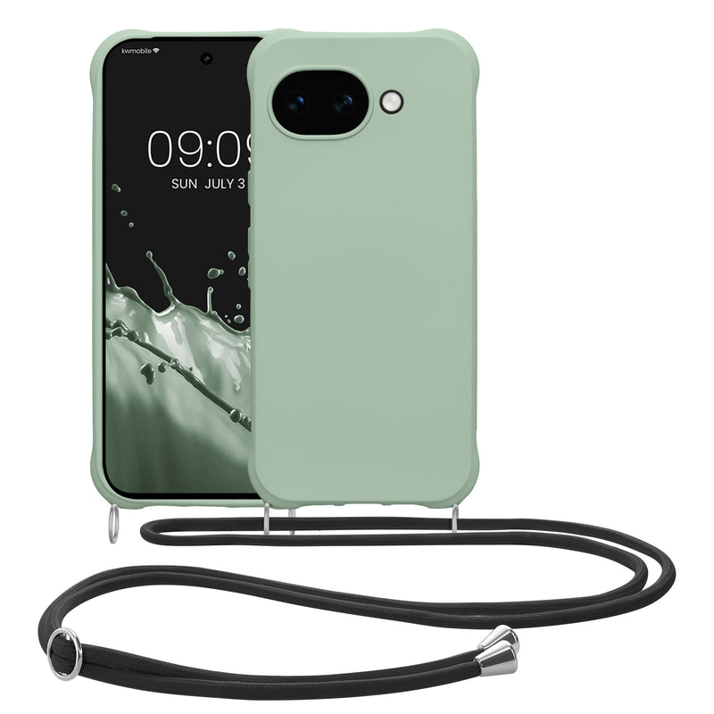 kwmobile Necklace Case kompatibel mit Google Pixel 10a Hülle - Cover mit Kordel zum Umhängen - Silikon Schutzhülle