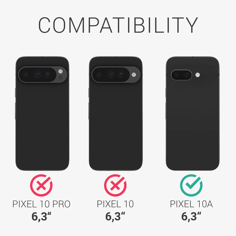 kwmobile 3x Folie kompatibel mit Google Pixel 10a Displayschutzfolie Schutzfolie Displayschutz Displayfolie entspiegelt