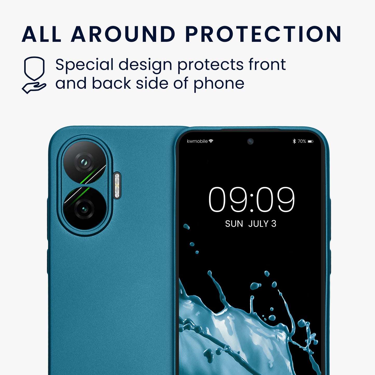 kwmobile Handyhülle für Xiaomi Poco F7 Hülle weiche Silikon Case Schutzhülle Cover