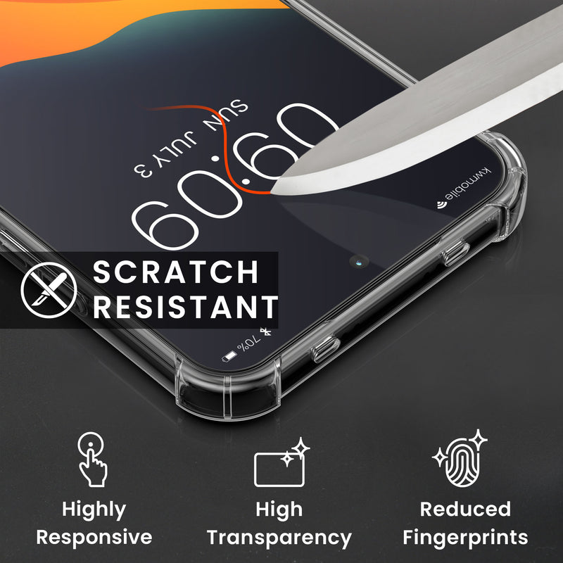 kwmobile Hülle kompatibel mit Xiaomi Redmi Note 15 Pro 4G Case - Handyhülle mit 2x Glas Schutz Folie