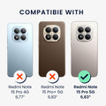 kwmobile Hülle kompatibel mit Xiaomi Redmi Note 15 Pro 5G Case - Handyhülle mit 2x Glas Schutz Folie