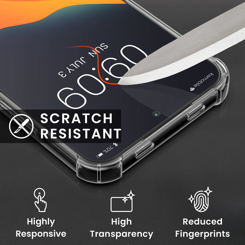 kwmobile Hülle kompatibel mit Xiaomi Redmi Note 15 Pro 5G Case - Handyhülle mit 2x Glas Schutz Folie