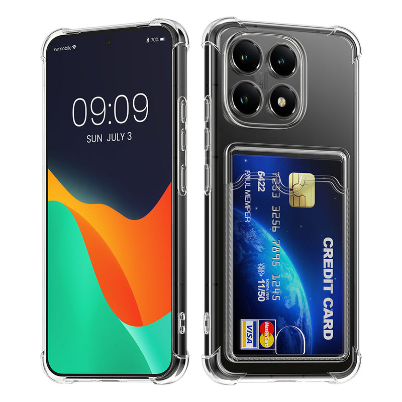 kwmobile Hülle mit Kartenfach kompatibel mit Xiaomi 15T Soft Case Schutzhülle
