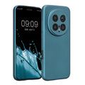 kwmobile Handyhülle kompatibel mit HONOR Magic8 Pro Hülle - weiche Silikon Case metallisch schimmernd in Metallic Karibikblau Metallic Karibikblau  