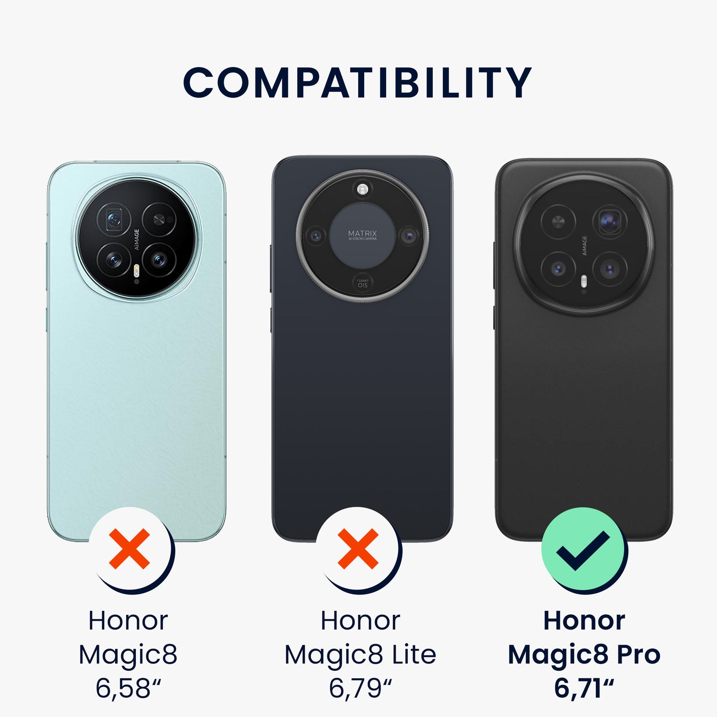 kwmobile Handyhülle für HONOR Magic8 Pro Hülle - weiche Silikon Case Schutzhülle Cover