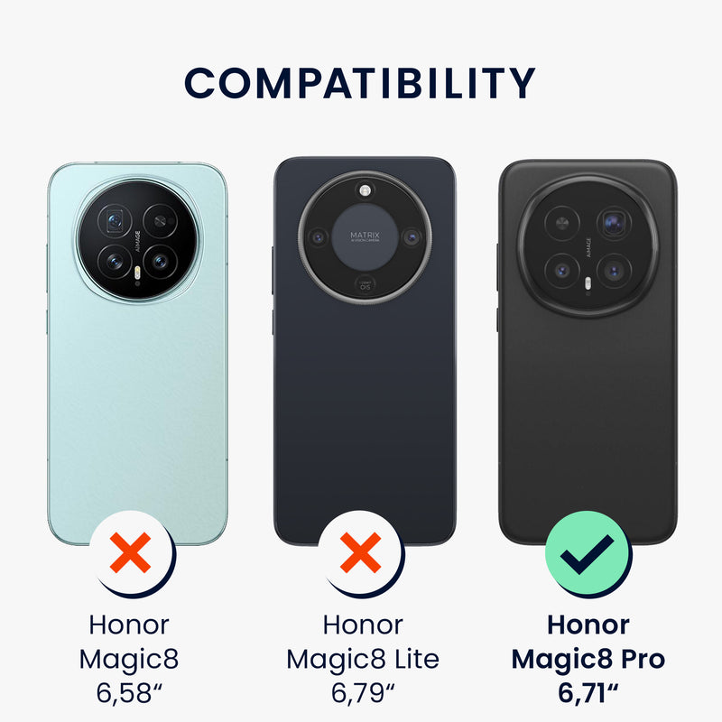 kwmobile Handyhülle für HONOR Magic8 Pro Hülle - weiche Silikon Case Schutzhülle Cover