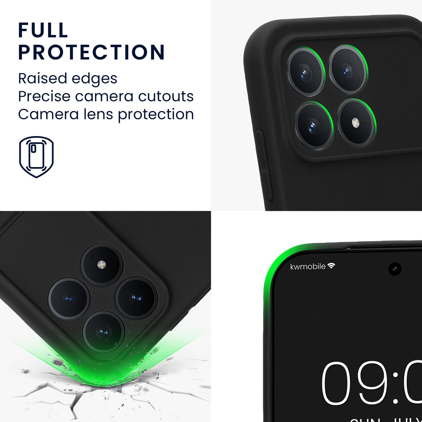 kwmobile Handyhülle für Xiaomi Poco F8 Pro Hülle - weiches Handy Silikon Case - Schutzhülle Cover
