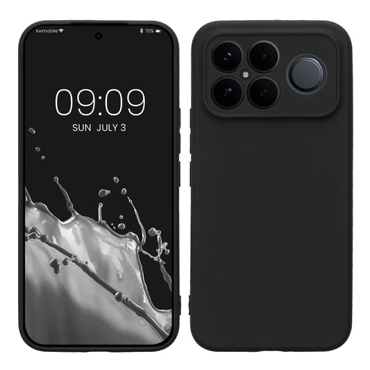 kwmobile Handyhülle kompatibel mit Xiaomi Poco F8 Ultra Hülle - Handy Case aus weichem Silikon in Schwarz matt Schwarz matt  