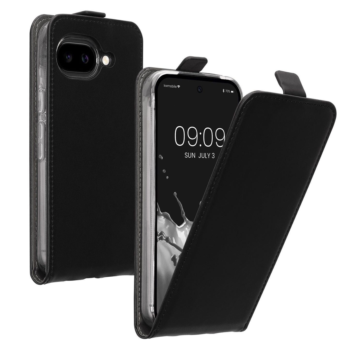 kwmobile Schutzhülle kompatibel mit Google Pixel 10a - Flip Case Handyhülle