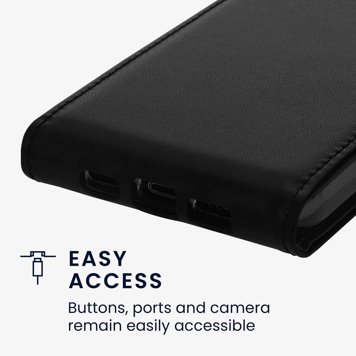 kwmobile Schutzhülle kompatibel mit Google Pixel 10a - Flip Case Handyhülle