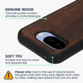 kwmobile Echtholz Schutzhülle kompatibel mit Google Pixel 10a Hülle Cover aus TPU Kompatibel mit MagSafe Case