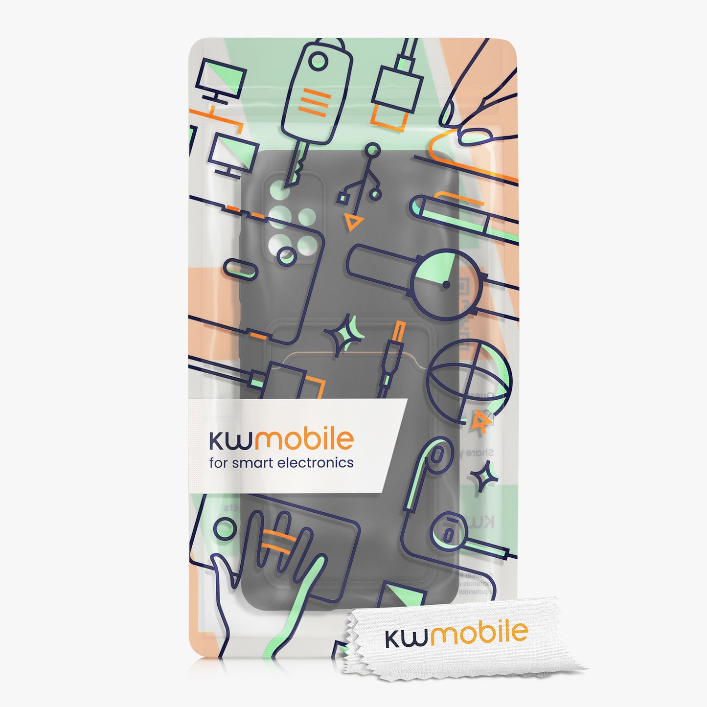 kwmobile Handyhülle kompatibel mit Samsung Galaxy A51 - Handy Cover mit Fach für Karten
