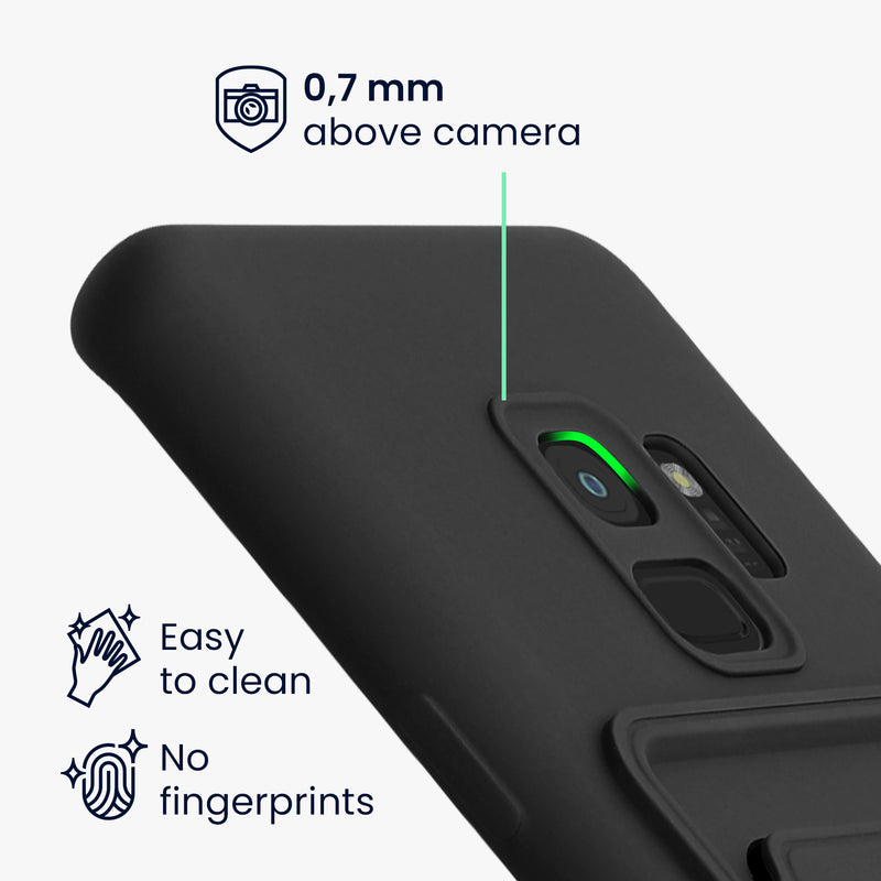 kwmobile Handyhülle kompatibel mit Samsung Galaxy S9 Hülle - Handy Cover mit Fach für Karten