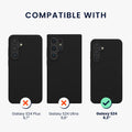 kwmobile Hülle kompatibel mit Samsung Galaxy S24 Hülle - Silikon Handy Case - Handyhülle für Samsung S24 weiche Oberfläche - kabelloses Laden für Galaxy S24 Case