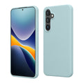 kwmobile Hülle kompatibel mit Samsung Galaxy S24 Hülle - Silikon Handy Case - Handyhülle für Samsung S24 weiche Oberfläche - kabelloses Laden für Galaxy S24 Case - Cool Mint Cool Mint  
