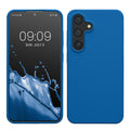 kwmobile Hülle kompatibel mit Samsung Galaxy S24 Hülle - Silikon Handy Case - Handyhülle für Samsung S24 weiche Oberfläche - kabelloses Laden für Galaxy S24 Case - Blue Reef Blue Reef  
